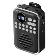 FM Radio HD Display Digital Radios Recevier Wireless Speaker Voice Recorder Rechargeable TF Card Playe A