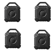 4X para AirTag Locator Soft Silicone Protective Cover Impermeável Estojo Antiperda AntiarranhõEs com Acessórios Chaveiros