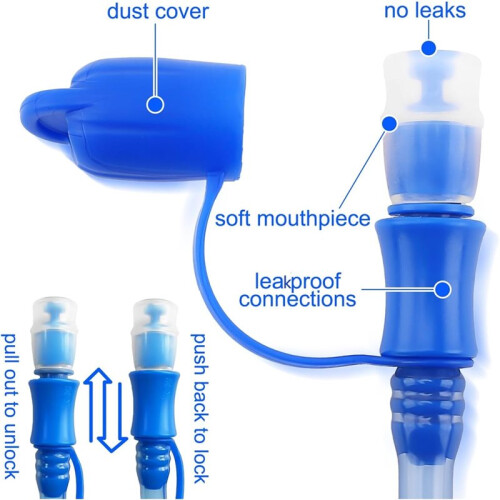 Hydration Bladder,2L Water Bladder for Hiking Backpack, Water Reservoir Storage Bag, Water Pouch Hydration Pack 2