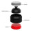 4Pcs Audio Speaker Isolation Feet Turntable Damper Absorption Shock Pad for Amplifier Devices Black 1