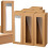 Macaron Boxes Paper Packaging Boxes with Transparent Window Cookie Boxes with Window Brown 1