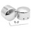 Suitable for  XL883N 1200L 48 72 Dyna Softtail Modification, Personalized Retro Front Axle Decorative Cover Silver 5