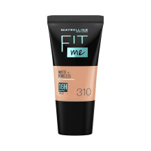 Base líquida Maybelline New York, mate y sin poros, cobertura total, Fit Me, 310 Sun Beige, 18ml