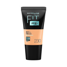Maybelline New York Liquid Foundation, Matte & Poreless, Full Coverage, 230 Natural Buff, 18Ml