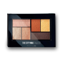 Paleta de Sombras Maybelline New York, 6 Tonos Mezclables, Acabado Transparente, City Mini Palette, Brooklyn Orange, 6.4G