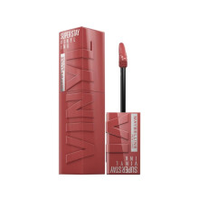 Maybelline Superstay Vinyl Ink Pintalabios, Peppy | Color Brillante Que Dura 16 Horas, 4.2Ml