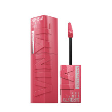 Maybelline Glossy Super Stay Vinyl Ink Color Labial - Color Pigmentado y Brillo Instantáneo, Rogue, 4.2Ml