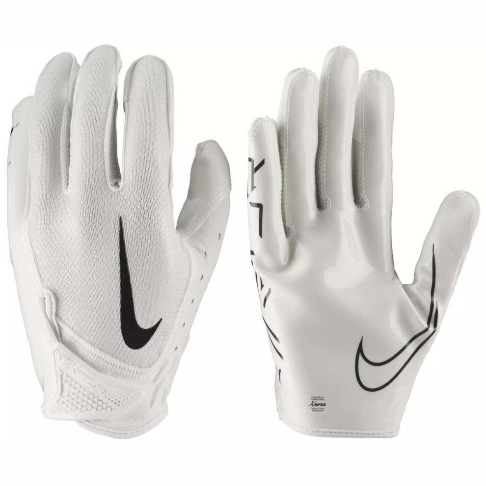 Nike Vapor Jet Magnigrip+ Palm Football Receiver Gloves - /Iridescent (Men's, 1 Pair) (Large) White