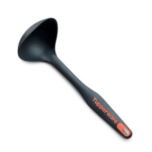 Cucharón de Cocina Tupperware Negro con Letras Naranjas