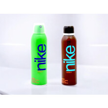 Nike Eau De Toilette Deodorant Für Männer - 2er Set, Sportliche & Alltags-Deos (200Ml*2) (Braun + Grün)