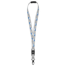 Nike Premium Lanyard Unisex Volwassenen Envelop Kaarthouder, multicolor (zwart/wit), One Size
