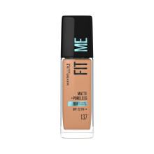 Maybelline New York Fit Me Matte + Poreless Liquid Full Coverage Foundation For All Skin Types,137 Golden Tan|16 Hr Oil Control Full Coverage Foundati
