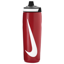 Nike Refuel Fles 24 oz Sportfles BPA-vrij Luchtdicht (Universeel Rood/Zwart/Wit)