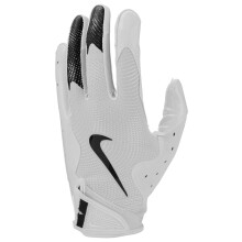 Nike Vapor Jet 8.0 Guanti da Football (Bianco/Nero, Medio)