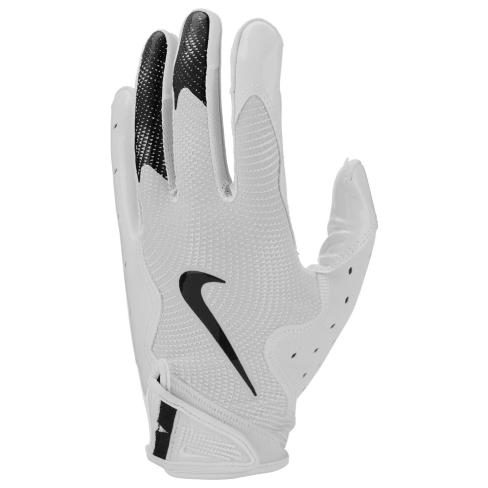 Nike Vapor Jet 8.0 Football Gloves (White/White/White/Black, Medium) White
