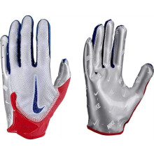 Nike Vapor Jet 8.0 Footballhandschuhe (Rot | Blau | Chrom, Medium)