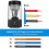 Automatic Electric Pencil Sharpener for 6-8mm Pencils,Supports Triangular Round Pencils,Compact Safe School White 1