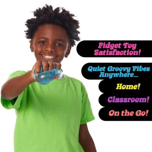 Soft Blue Sensory Squeeze Cube Toy with Durable Texture for Stress Relief and Hand Exercise 2