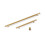 (320mm Handle) Brass Gold Knurled T Bar Handle 13