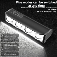 Bike Light-4LED with LCD Display Bicycle Light 2300 Lumens Headlamp Cycling Flashlight