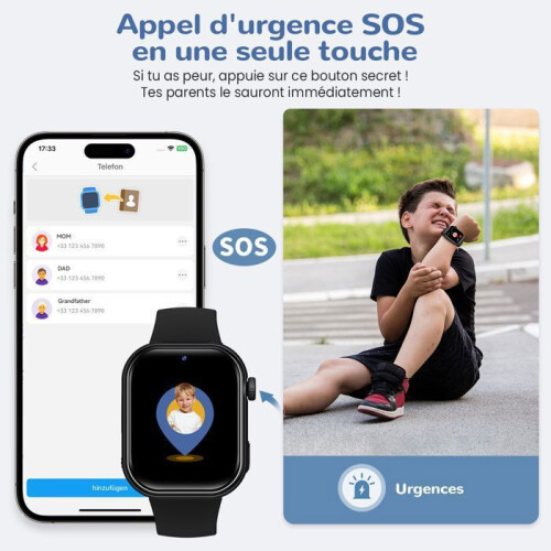 Έξυπνο ρολόι 4G για παιδιά με GPS, βιντεοκλήσεις, φωνητική συνομιλία, Wi‑Fi, LBS, SOS κα 2