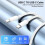 Câble USB Type C vers Type C 2 m, alimentation 60 W, câble de charge flexible en silicone, blanc, compatible avec iPhone et Android. 2