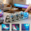 Mechanical Keychain Auditory Keyboard Fidget Led Keyboard Button Dynamic Keyboard Clicker Keychain 3