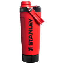 STANLEY Vitalize Shaker Bottle 20 oz | Leakproof Insulated Stainless Steel Shaker Cup | Base Storage and Twist On Fast Flow Lid | Protein Shakes and P