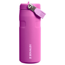 Stanley IceFlow Flip Straw 2.0 Wasserflasche 16 OZ | Integrierter Strohhalm | Leicht & Auslaufsicher | Isolierter Edelstahl | BP