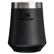 STANLEY Reserve Weinglas | 11 oz Edelstahl Reisebecher für Wein, Cocktails, Soda | Hält Getränke stundenlang kalt | BPA-frei | Schwarz 2.0