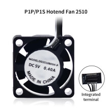 Creativity Lab P1P Hotend Cooling Fan 2510 25x25x10mm 5V 18000RPM Silent High Airflow Fan for 3D Printer Ceramic Heater