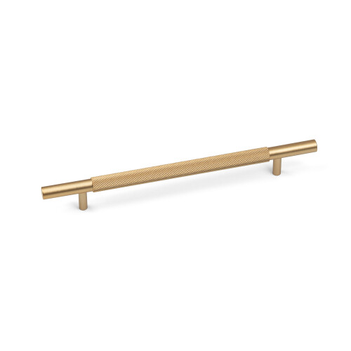 (160mm Handle) Brass Gold Knurled T-Bar Handle