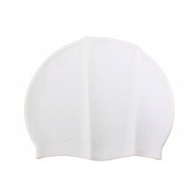 Nike Solid Silicone Swim Cap (White)
