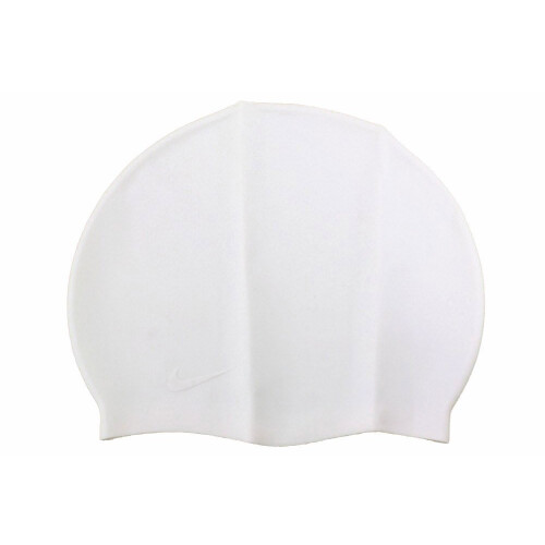 Nike Nike Solid Silicone Swim Cap (White)