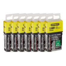 Grapas de 1/4 pulgadas (6mm) de Stanley TRA204T, 1,000 unidades (Paquete de 7)