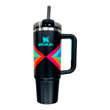 STANLEY Quencher H2.0 Taza de Acero Inoxidable Aislada con Tapa y Pajita, 30 oz