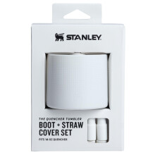 Stanley Quencher Boot and Straw Cover Cap | Anti-Slip Silicone Protector for 14 oz Tumbler with Handle | Accessory Set for Stainless Steel Drinking Cu