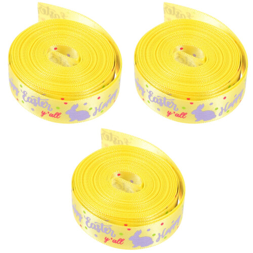 3Rouleaux Imprimé Polyester Pour Décor Pâques 1