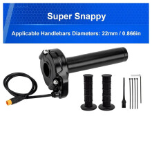 Ebike Full Twist Gashendel voor Macfox, 3-Pins -Stijl Gashendelset voor HappyRun Freego Heybike Elektrische Crossmotor