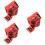 3Rouleaux Ruban Rouge Non-Adhésif Pe Usage Avertissement 6