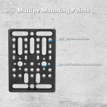 Multi-Purpose Mounting Cheese Plate Extension Base Plate with 1/4"-20 Threads for Locating Threaded Hole
