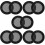 10Pièces Grille Protection Subwoofer Simple Plastique Noir 7