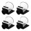 4Pcs Waterproof Moving Head Light Covers PVC Oxford Multi 6