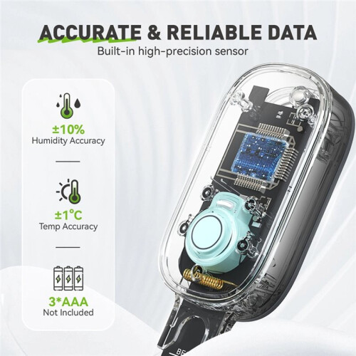 Soil Moisture Tester Temperature Humidity Sensor Wireless Soil Moisture Meter for Planting, Gardens 1