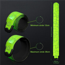 USB-Wiederaufladbares Armband mit Schnellverschluss und LED-Sicherheitsblitzgurt für Kinder Beim Nachtlauf