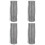 4Rouleaux Tapis Anti- Gouttière Argent Pour Usage 5
