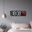 Digital LED Mirror Alarm Clock White Red 6