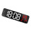 Digital LED Mirror Alarm Clock White Red 12