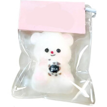 (04 1pc Felt Bear (One in Random Color), One Size) 5 buc minge antistres mâncare realistică - aluat moale anxietate fidget, drăguț decor birou