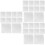 30Sheets White Bouquet Wrapping Paper Floral Material for Packaging 5